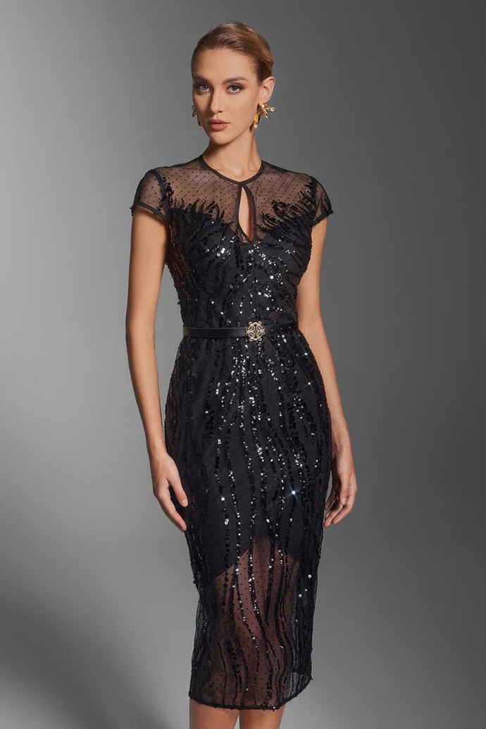 PETALS MIDI DRESS