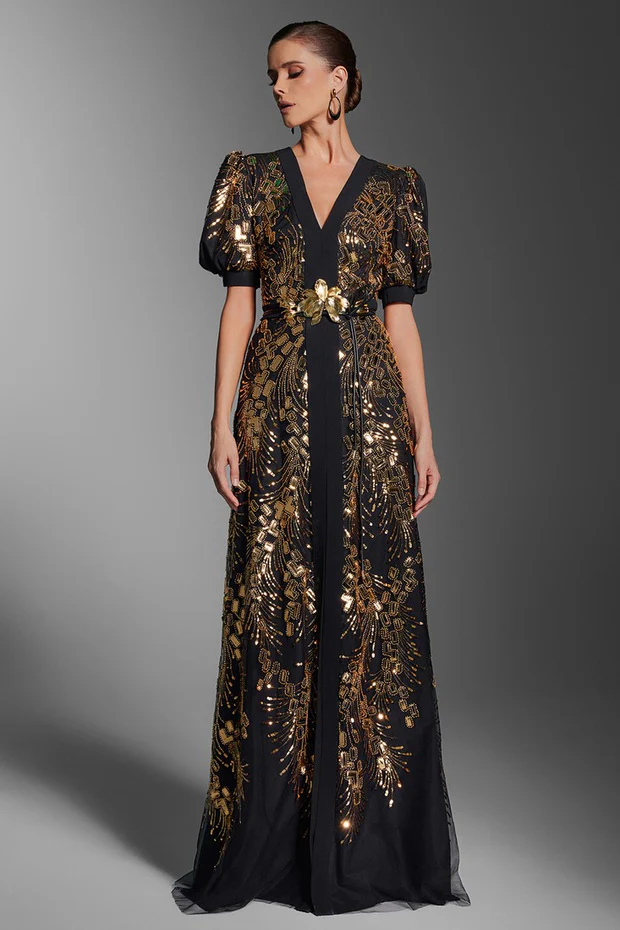 EMBELLISHED GOWN