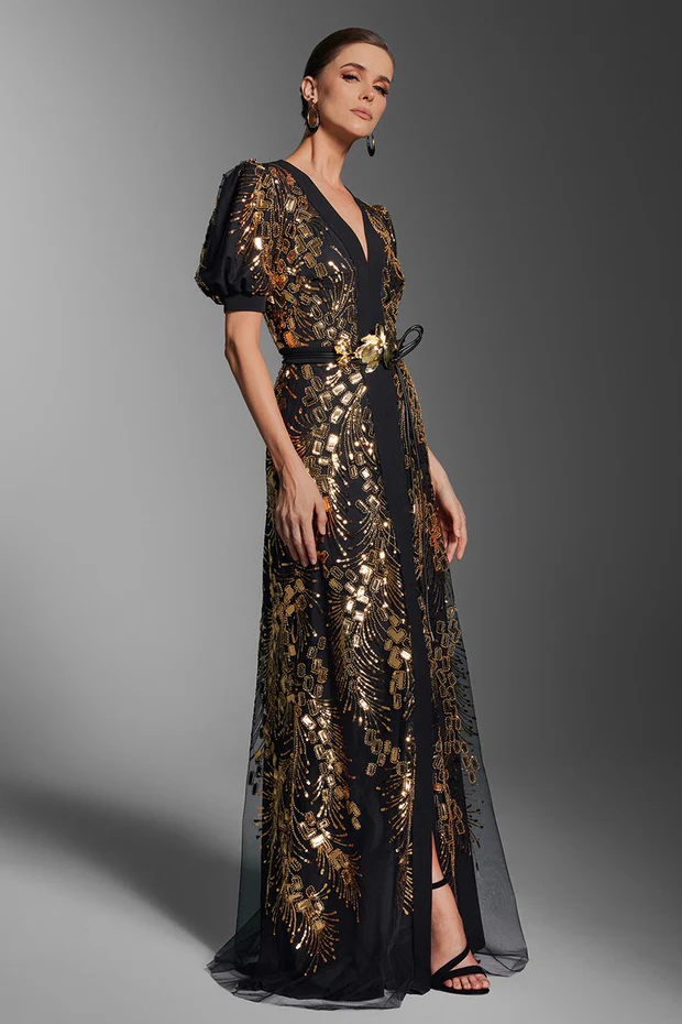 EMBELLISHED GOWN