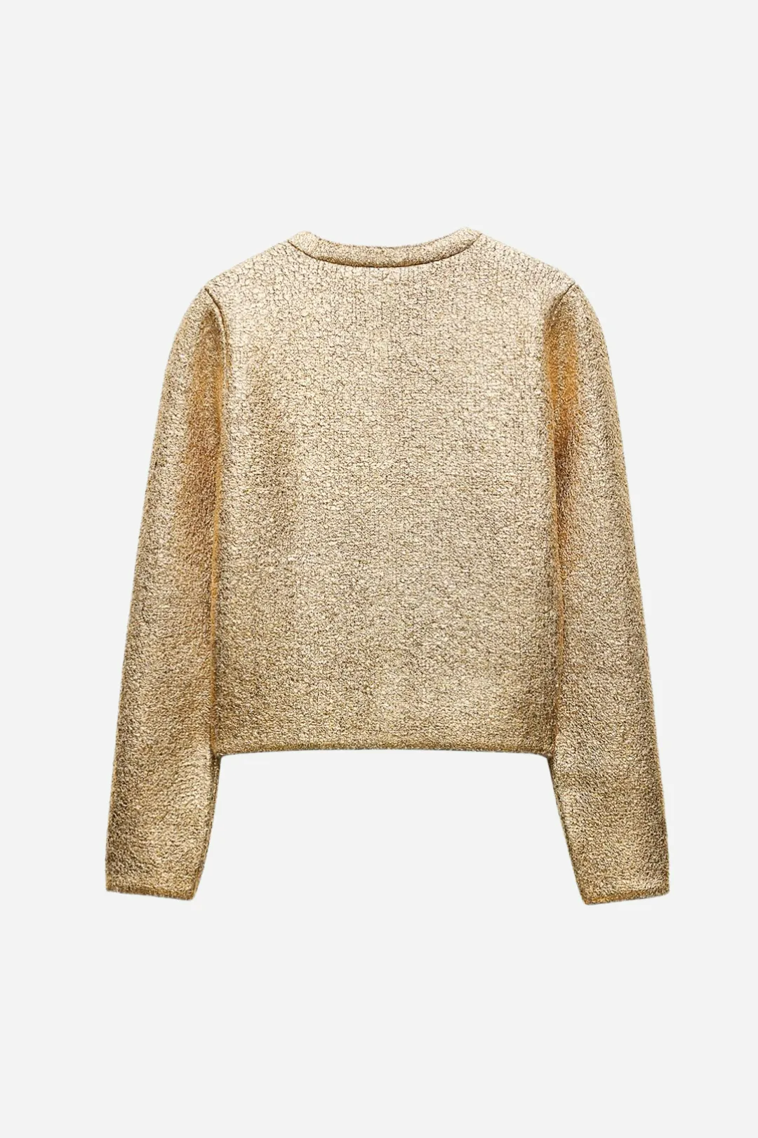 BRONYA GOLD KNIT CARDIGAN