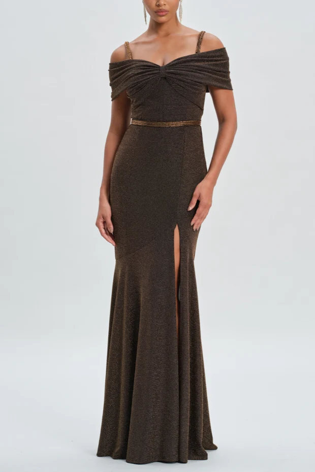 OFF SHOULDER MAXI DRESS