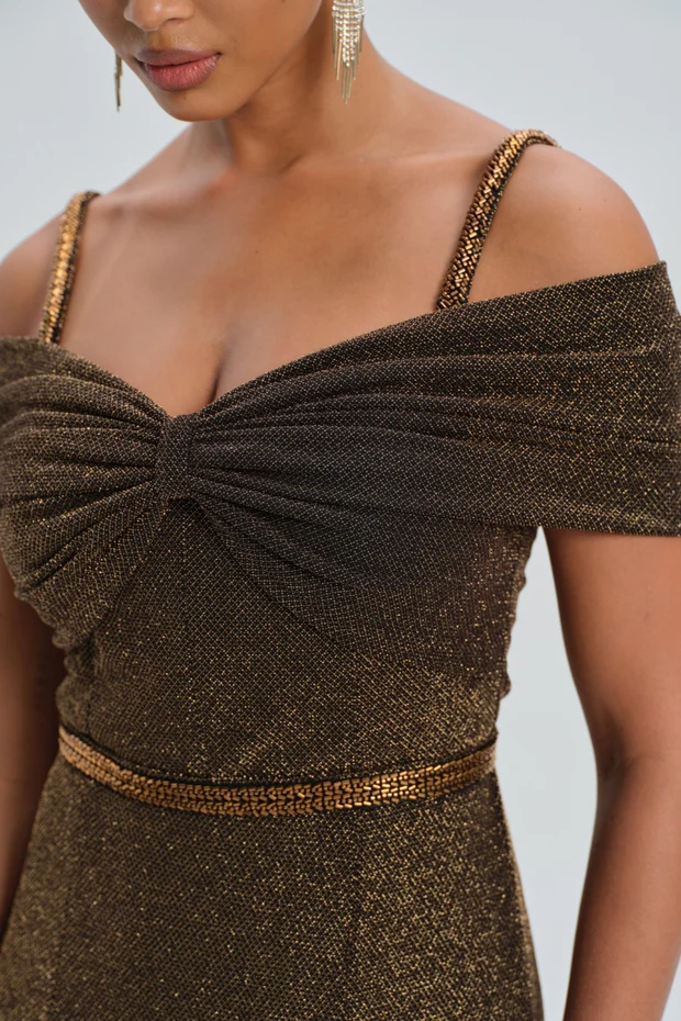 OFF SHOULDER MAXI DRESS