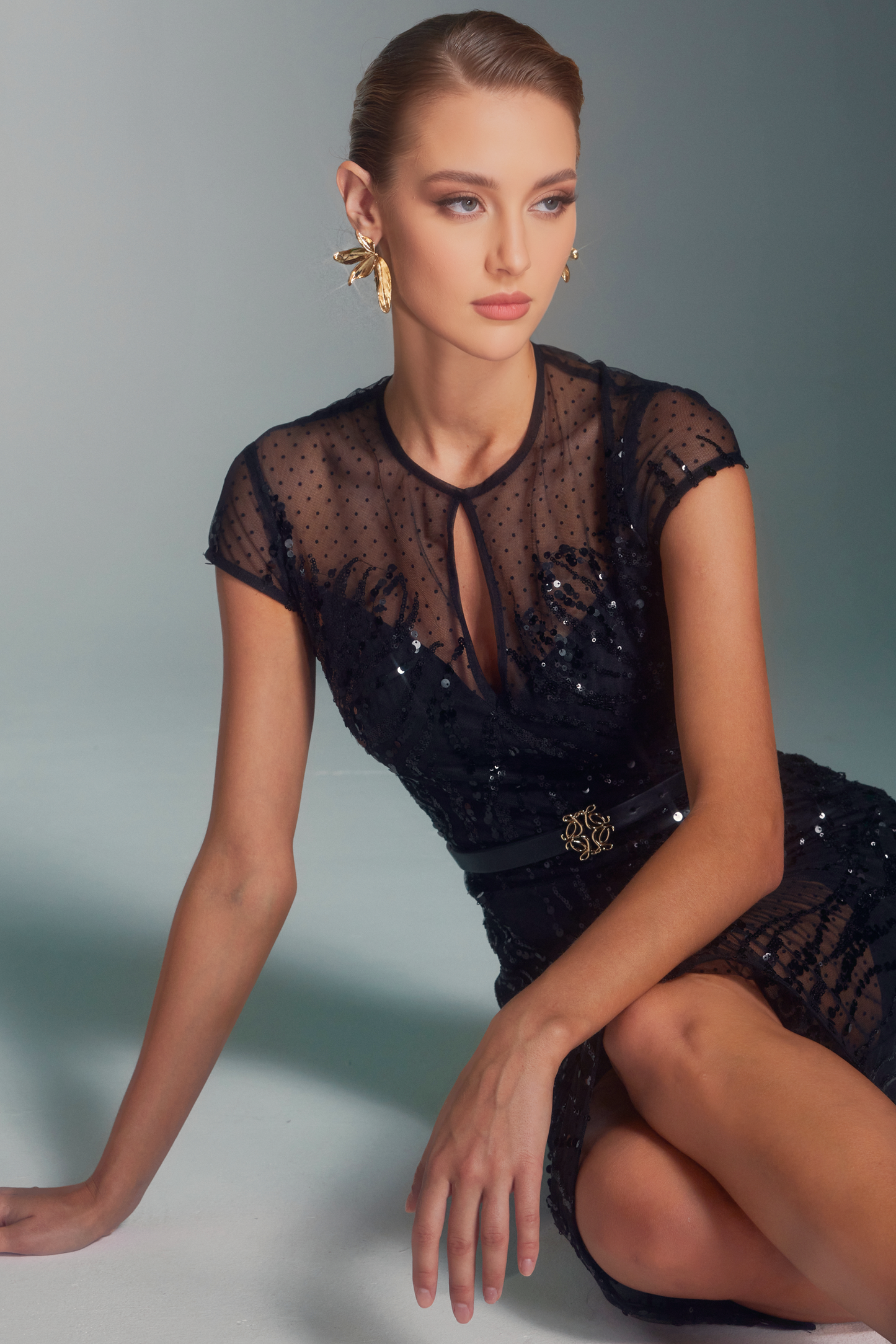 PETALS MIDI DRESS
