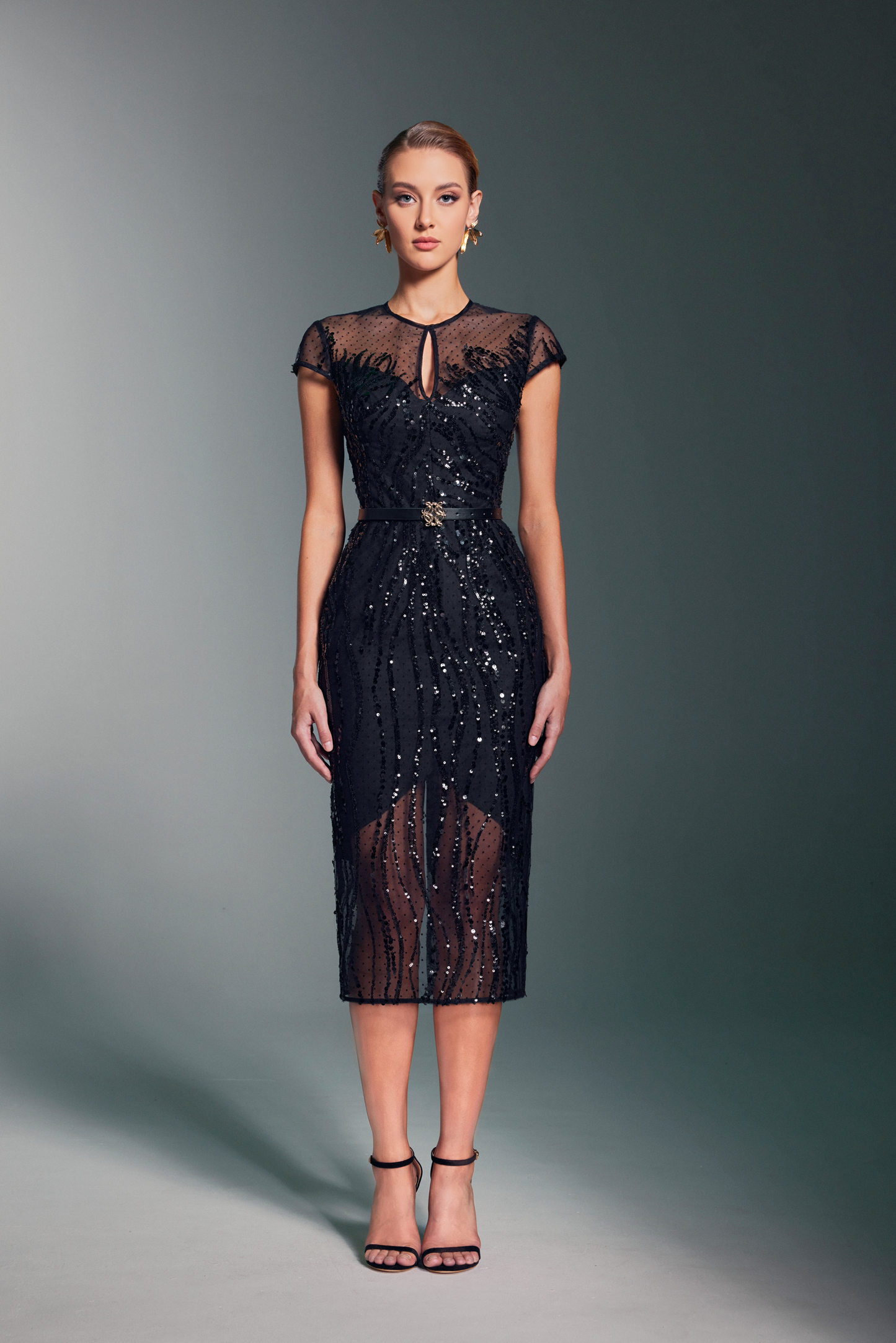 PETALS MIDI DRESS