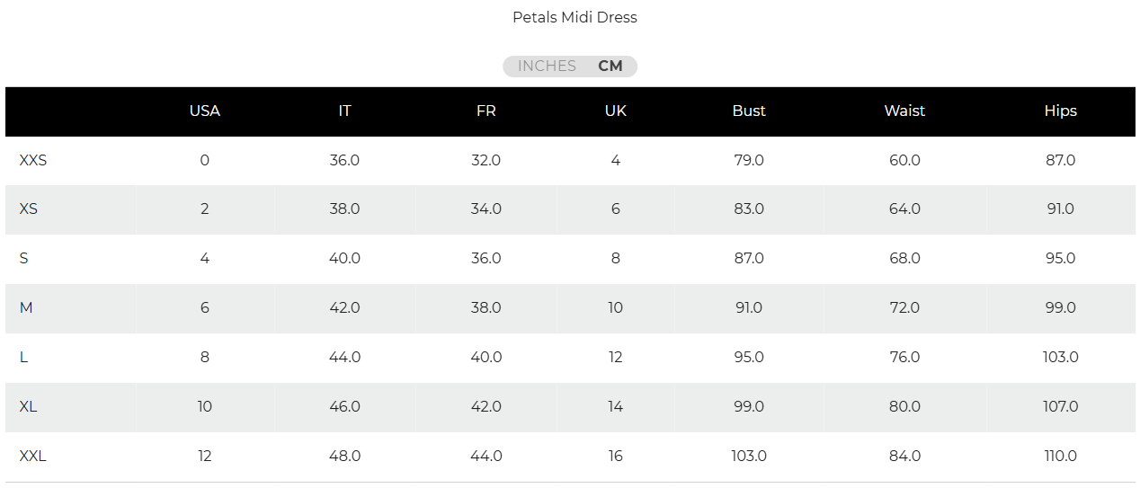 PETALS MIDI DRESS