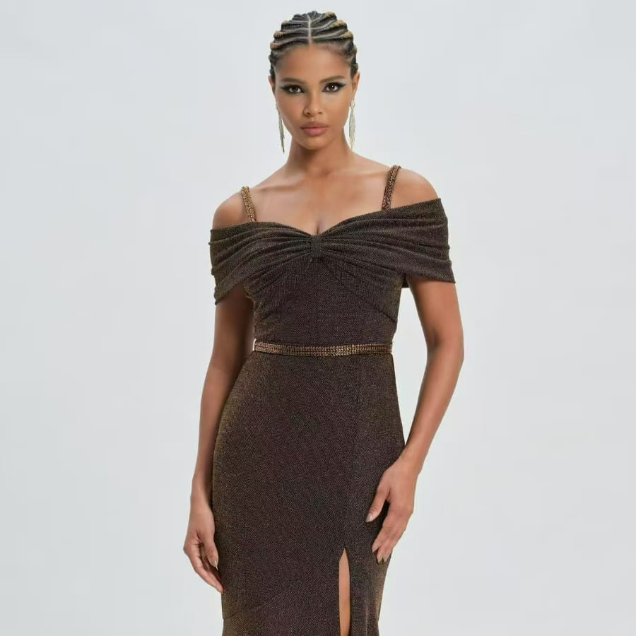 OFF SHOULDER MAXI DRESS