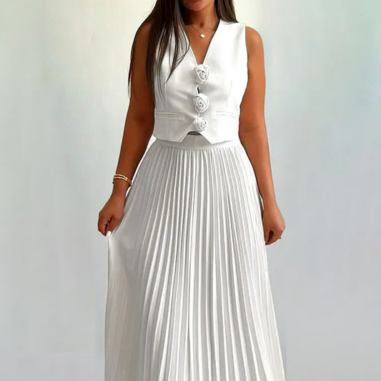 MADDY ROSETTE SKIRT SET